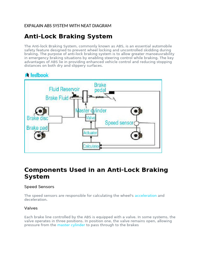 Understanding Anti-Lock Braking System | PDF | Anti Lock Braking System ...