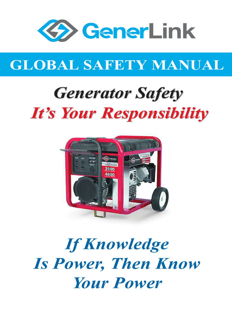 Generator Safety Guidelines Manual | PDF | Home Appliance | Electric Power