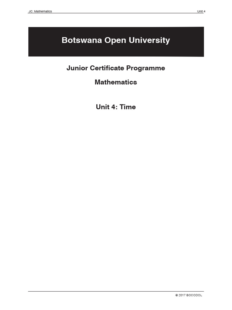 Maths Unit 4 Final | PDF | Speed