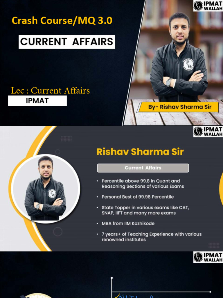 Current Affairs - Current Affairs - Class Notes - IPMAT Crash Course ...