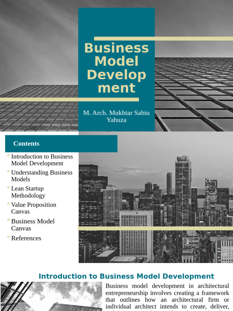Business Model Development for Architects | PDF | Lean Startup ...