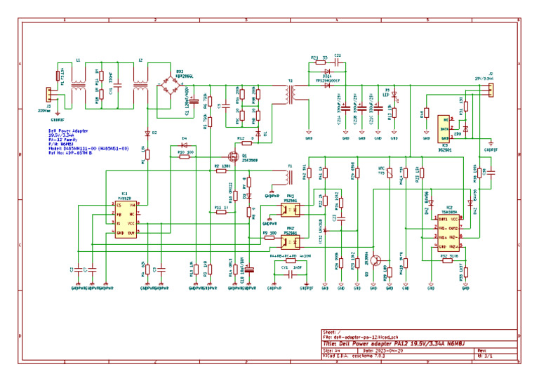 Dell PA-12 Adapter Circuit Diagram | PDF