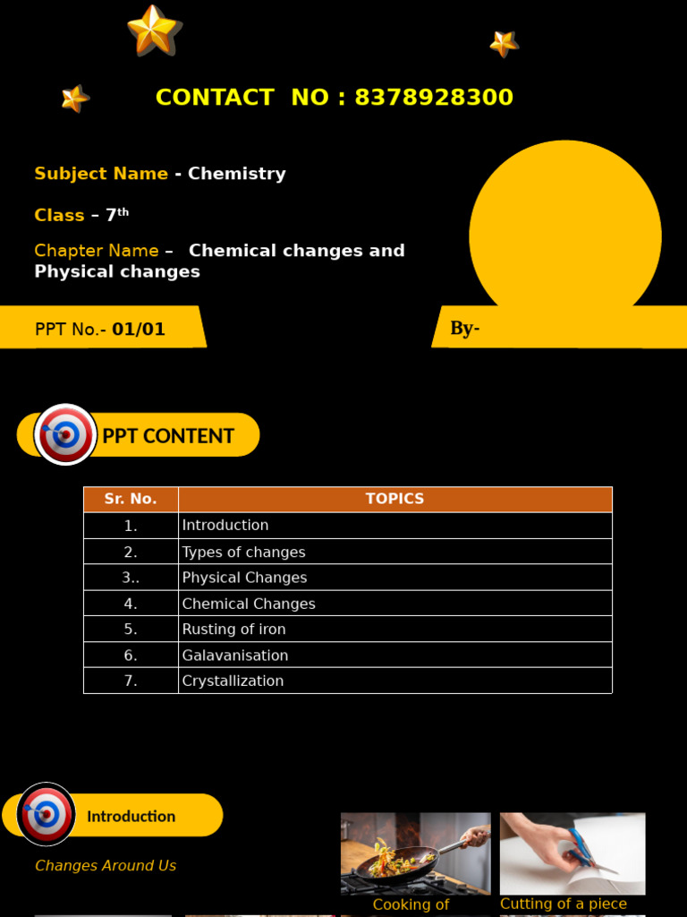 Final - Class 7 - Physical and Chemical Changes | PDF | Rust | Corrosion