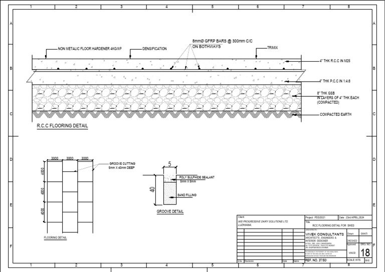 RCC Flooring Detail for Shed | PDF