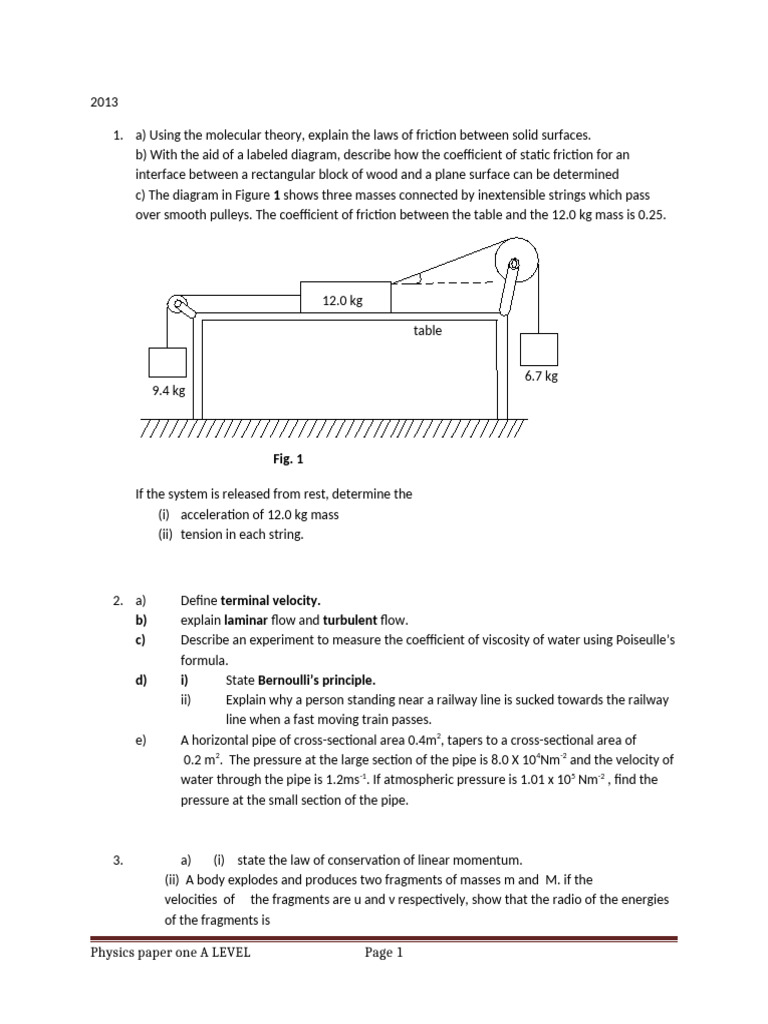A Level Physics Paper One | PDF | Electron | Gases