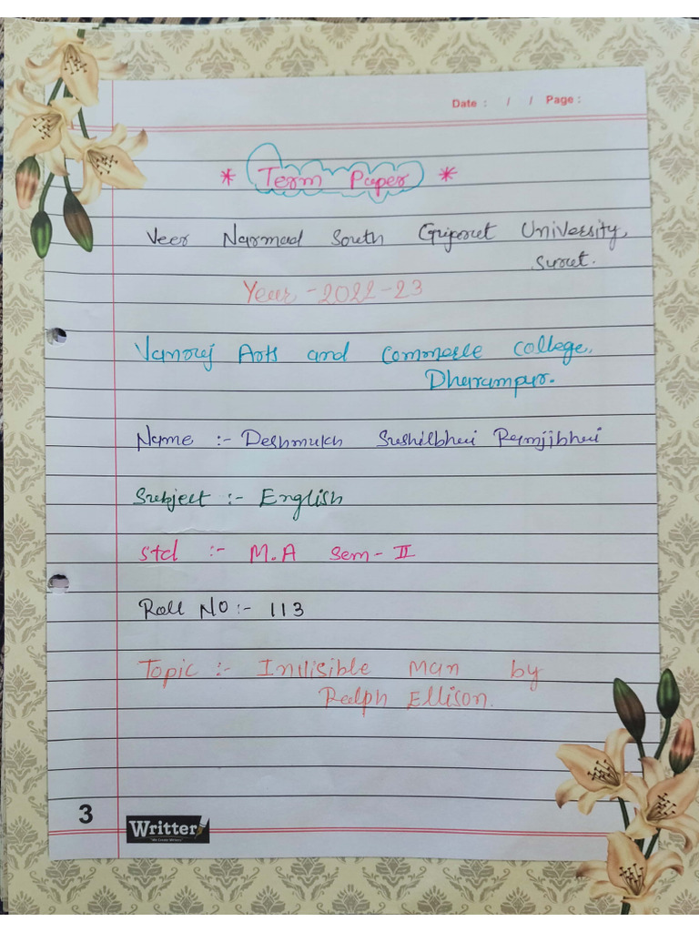 My Term Paper Sem 2 | PDF