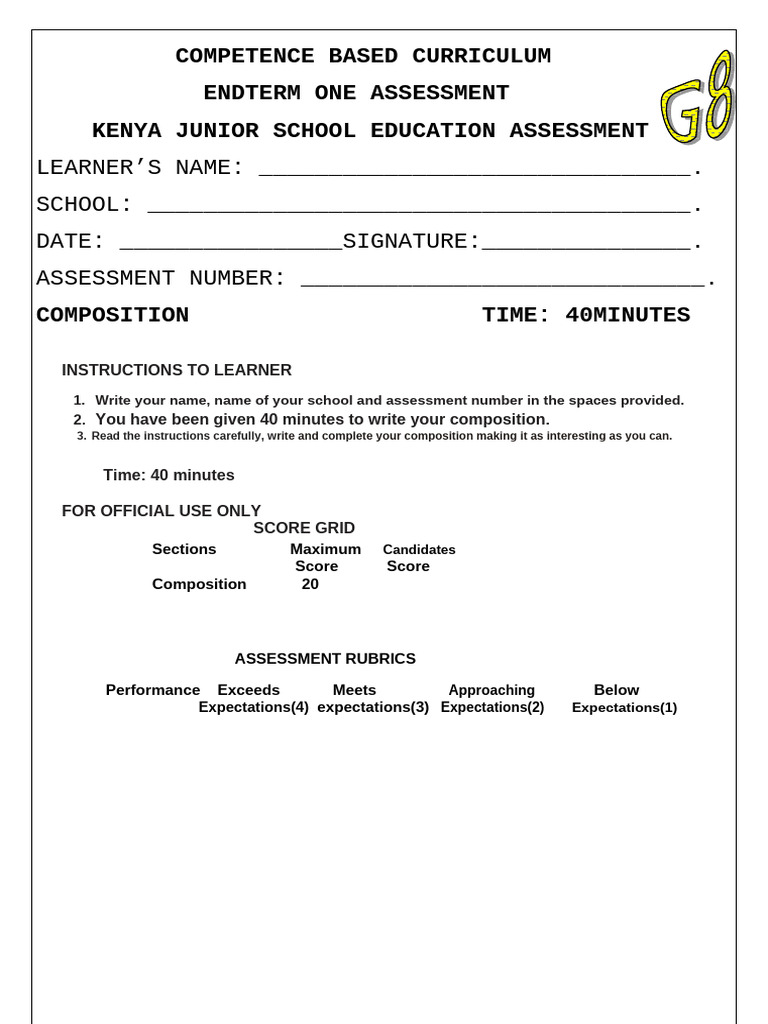 G8 Composition 1 2 | PDF
