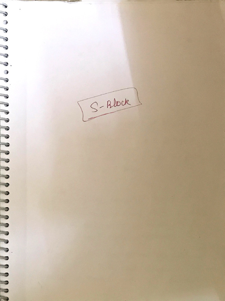 S Block | PDF