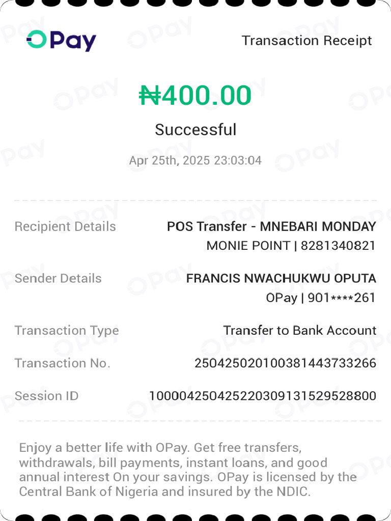 Transaction Receipt-250425020100381443733266 | PDF