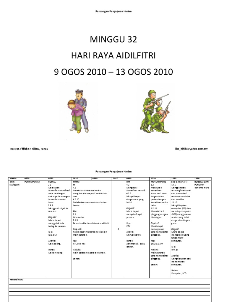 RPH Hari Raya Aidilfitri | PDF | Karier & Perkembangan | Seni ...
