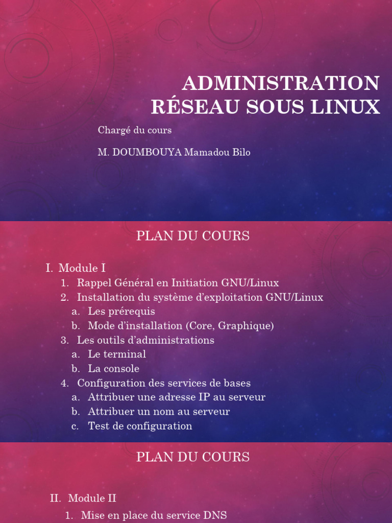 Administration Réseau sous Linux | PDF | Enveloppe de protection ...