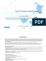 China Broadcasting TV Equipment Mfg. Industry Profile Cic4031