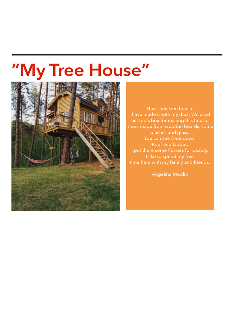 My Tree House: A Family Project | PDF