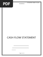 Accounting Grade 12 Cash Flow Statement Notes | PDF | Cash Flow ...