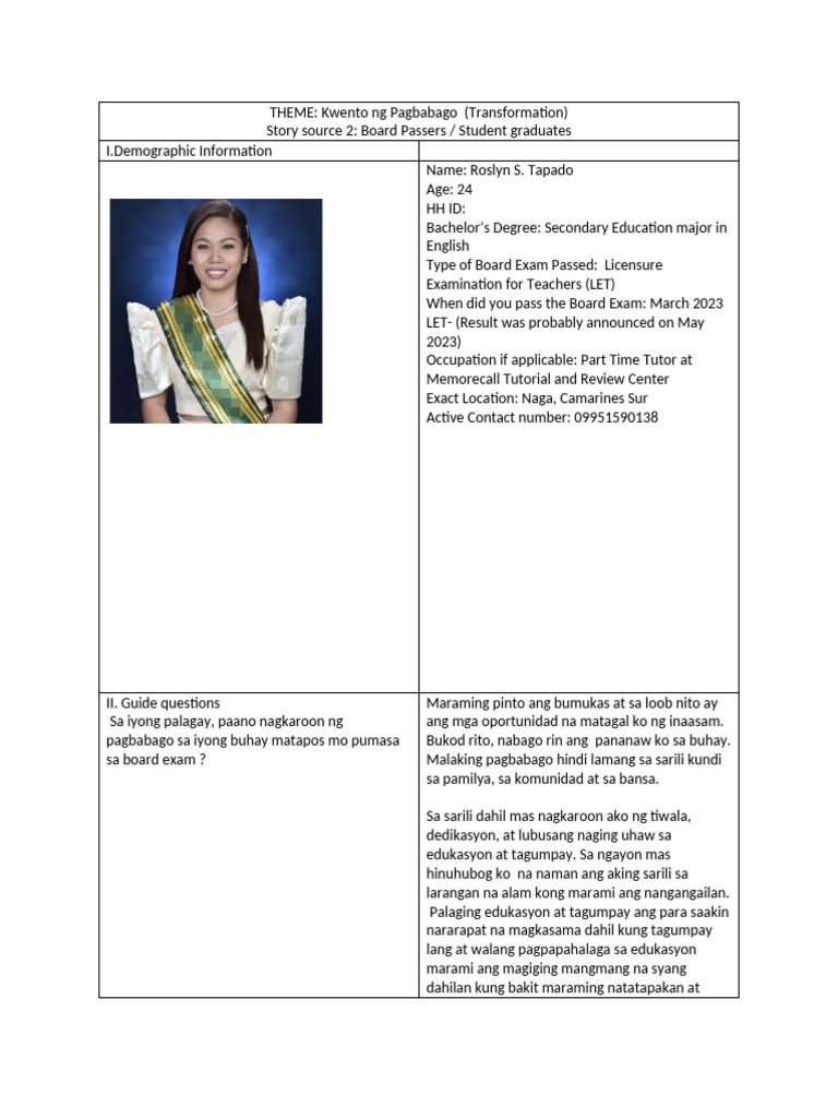 4ps Written Interview | PDF