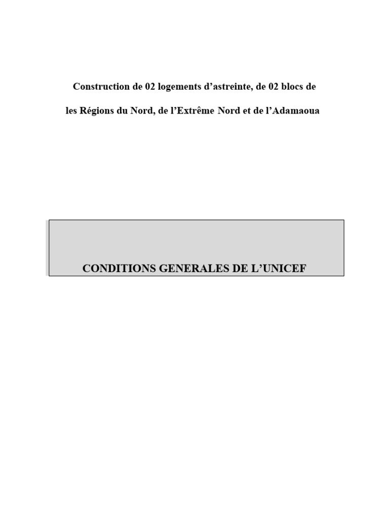Cahier des Clauses Techniques Particulières | PDF | Béton | Mortier ...