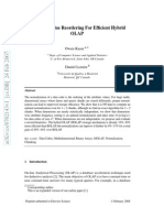 Owen Kaser and Daniel Lemire, Attribute Value Reordering for Efficient Hybrid OLAP, Information Sciences, Volume 176, Issue 16, pages 2279-2438, 2006. 