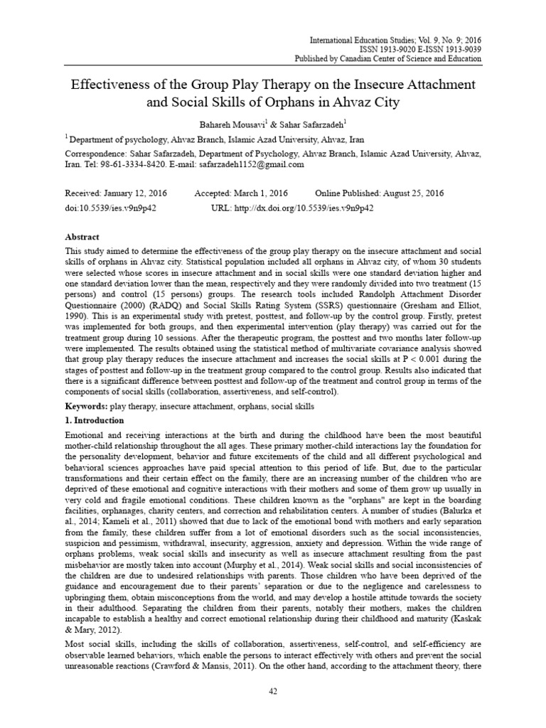 Ej 1112600 | PDF | Play Therapy | Mental Health