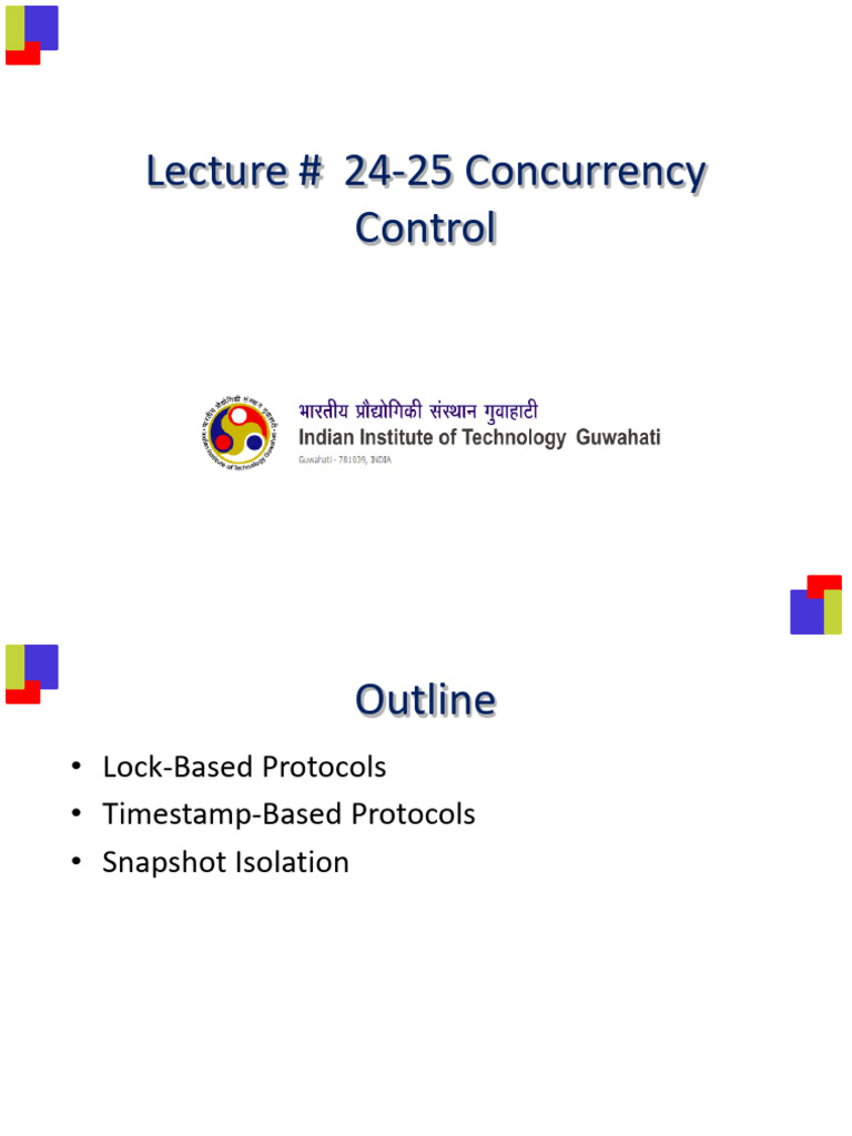 Concurrency Control Protocols Overview | PDF | Databases | Concurrency ...