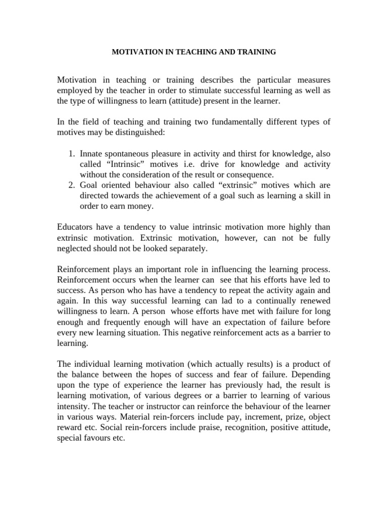 Enhancing Motivation in Education | PDF | Motivational | Motivation
