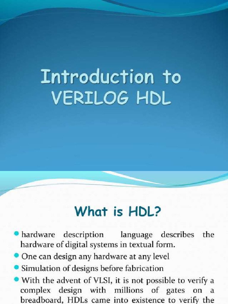 Verilog HDL | PDF
