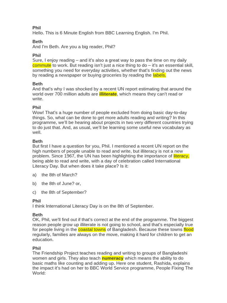 Literacy Challenges and Solutions | PDF | Literacy | Learning