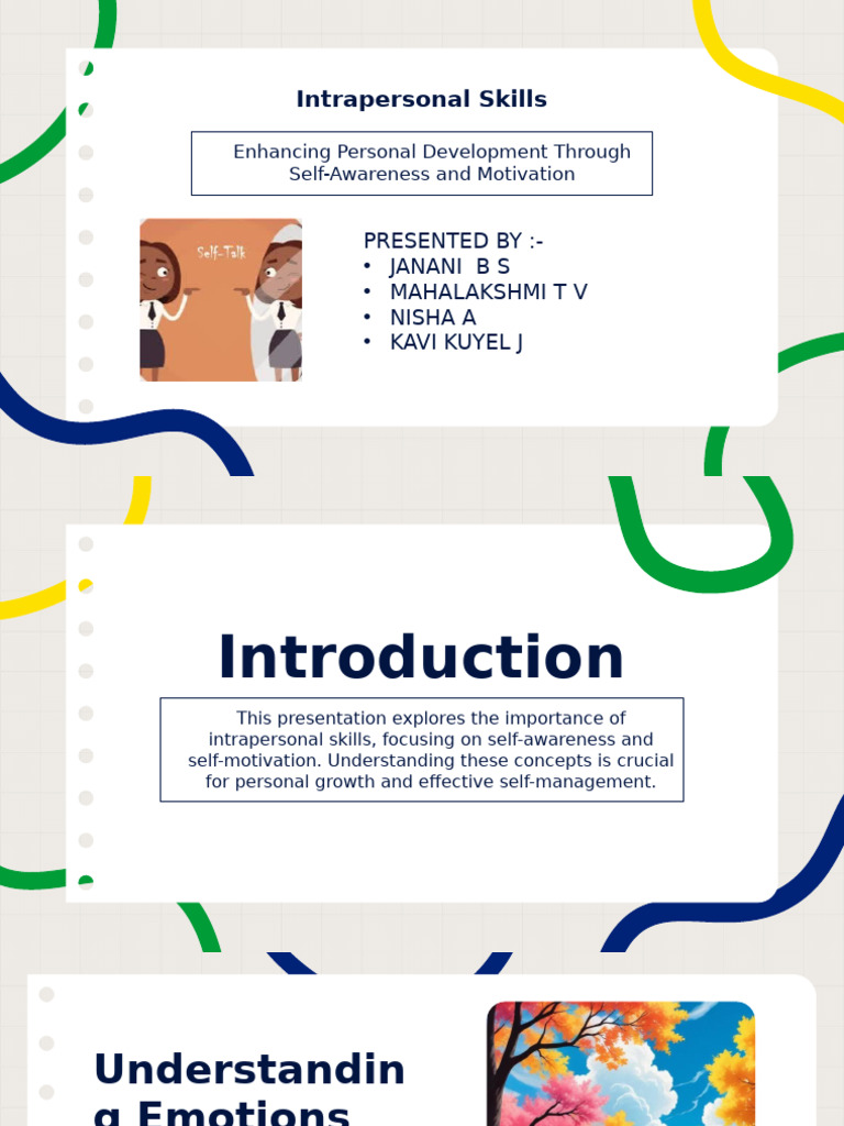 Intrapersonal Skills 1 | PDF | Disciplines | Motivational