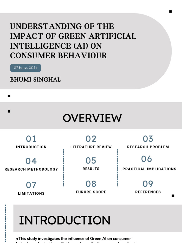 Green AI's Impact on Consumer Behavior | PDF | Consumer Behaviour ...