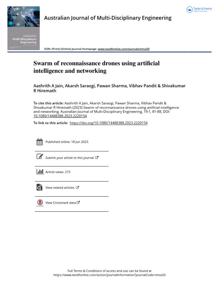 AI-Driven Drone Swarm for Disaster Rescue | PDF | Unmanned Aerial ...