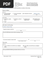 WSIB Form 8: Health Professional Report | PDF | Injury | Diseases And ...