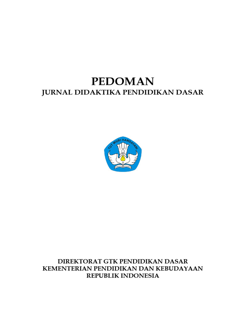 Pedoman Jurnal Didaktika Pendidikan Dasar | PDF