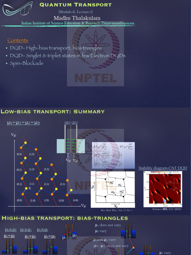 Quantum Transport in Double Quantum Dots | PDF | Quantum Tunnelling ...