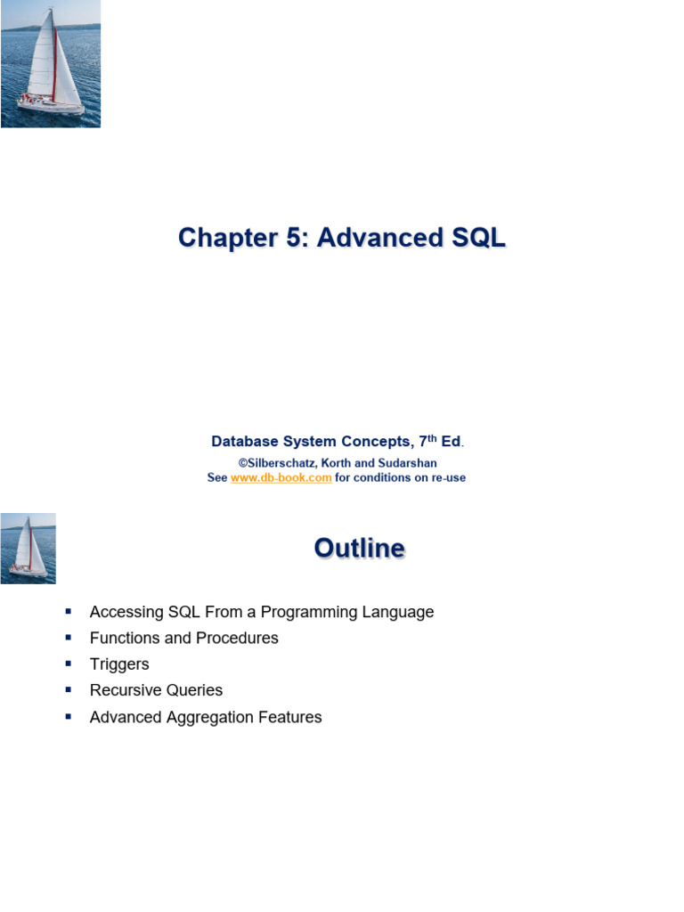 Advanced SQL and JDBC Programming Guide | PDF | Sql | Databases