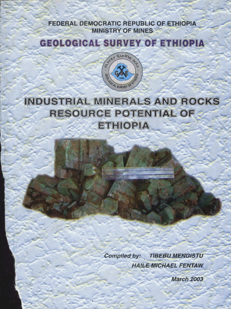 Industrial Minerals in Ethiopia | PDF | Limestone | Rock (Geology)