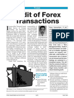 Audit of Forex Transactions