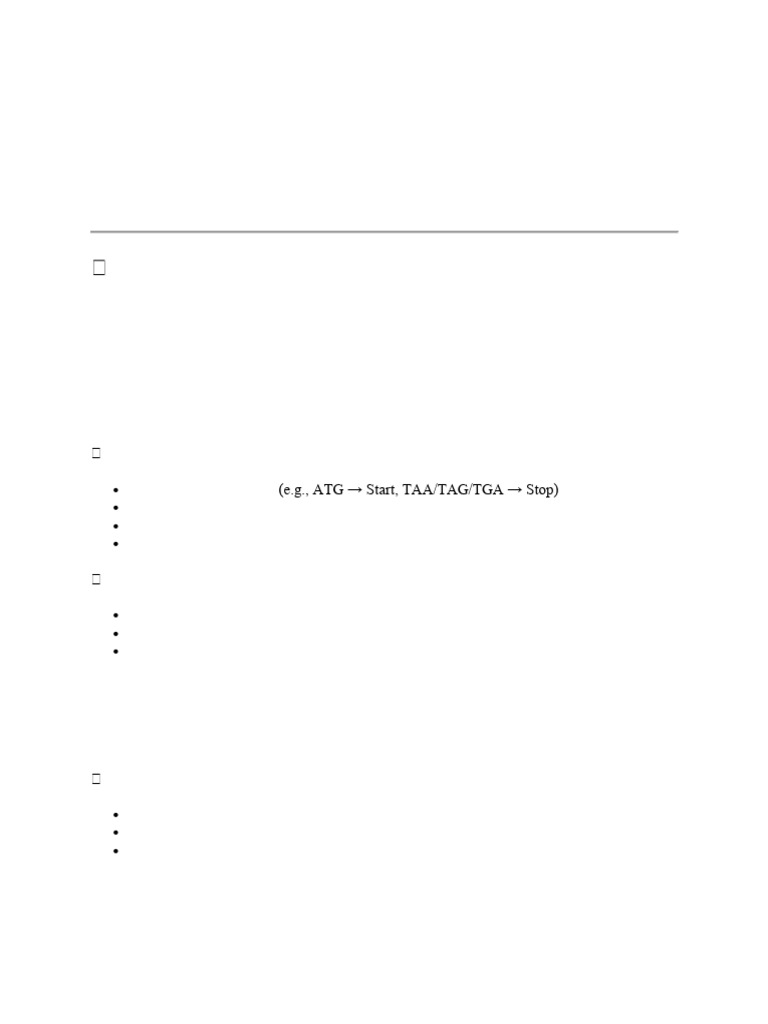 Gene Identification Techniques Overview | PDF | Gene | Open Reading Frame