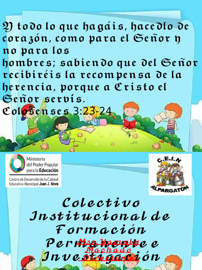 Ambiente de Aprendizaje Preescolar | PDF | Educación de la primera ...
