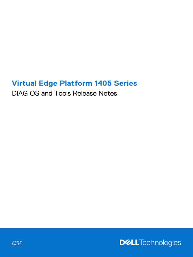 VEP1405 DIAG OS Release Notes January 2024 | PDF | Bios | Ieee 802.11