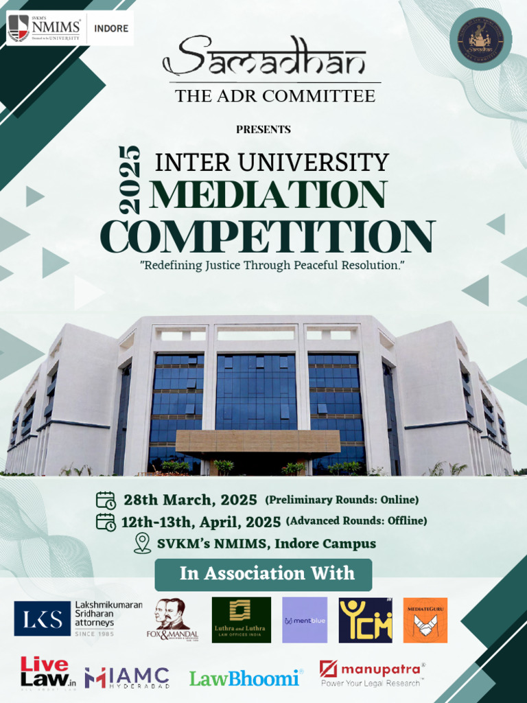 Iumc - 25 - Nmims Indore -Compressed | PDF | Mediation | Alternative ...