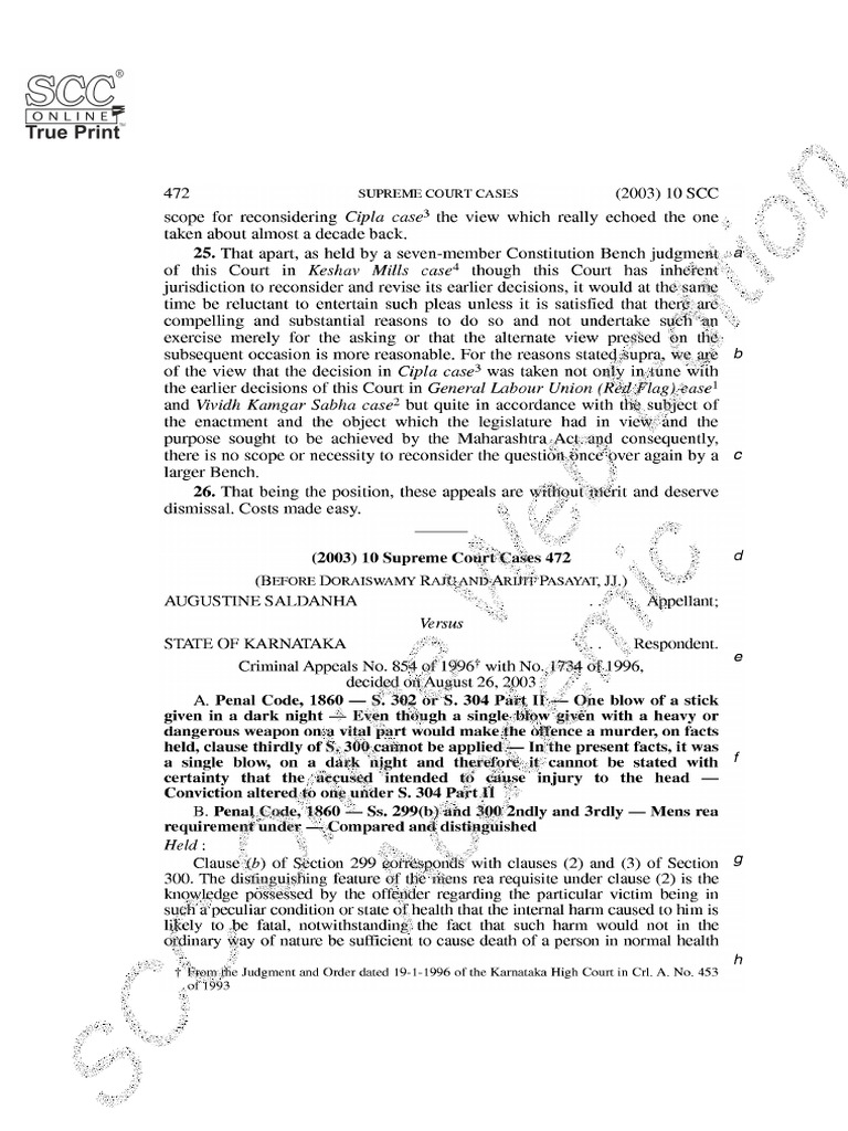 Modak Judgment Analysis: SCC 1, 2008 | PDF | Supreme Court Of The ...