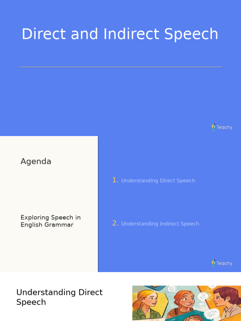 Direct vs Indirect Speech Explained | PDF