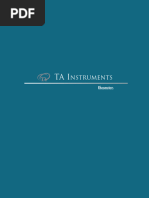 TA Instruments Rheology Manuals Guide | PDF | Rheology | Materials Science