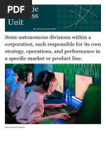 What Is Strategic Business Unit (SBU) - Definition, Characteristics and ...