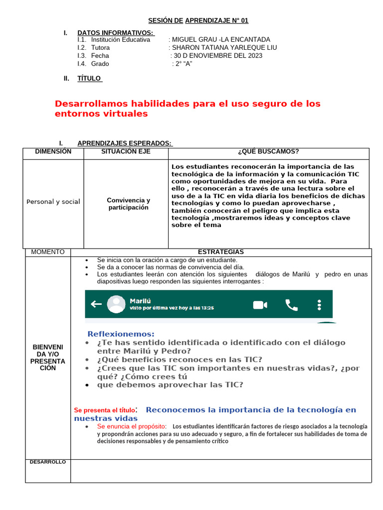 Sesion 1 | PDF | Tecnología de información y comunicaciones | Informática