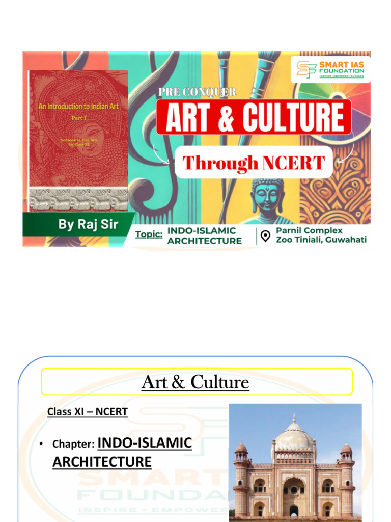 Pre Conquer 7 NCERT CLASS XI ART and CULTURE - SMART IAS | PDF