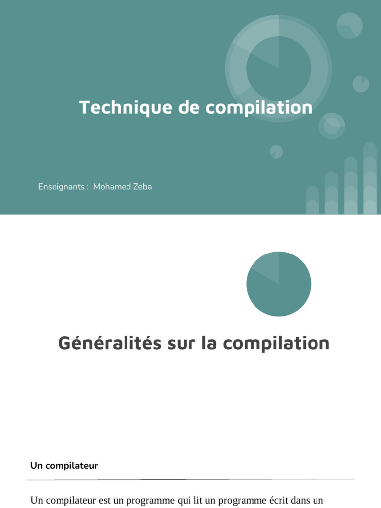 Introduction à la compilation et ses phases | PDF | Compilateur | Code ...