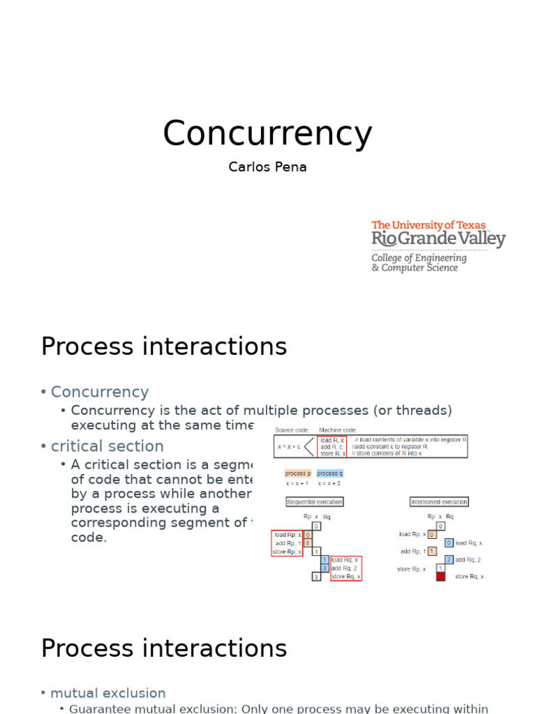 Understanding Concurrency and Mutual Exclusion | PDF | Software ...