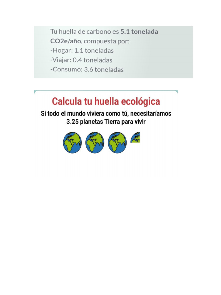 Huella Ecologica | PDF