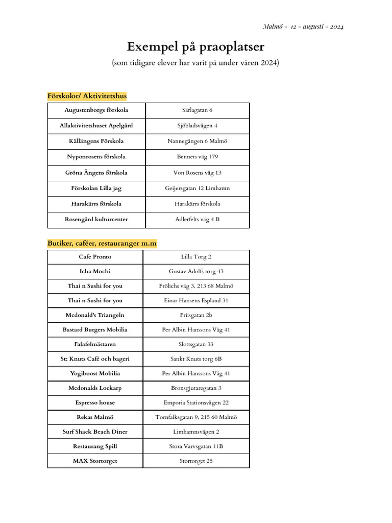 Exempel P Praoplatser HT 24 PDF
