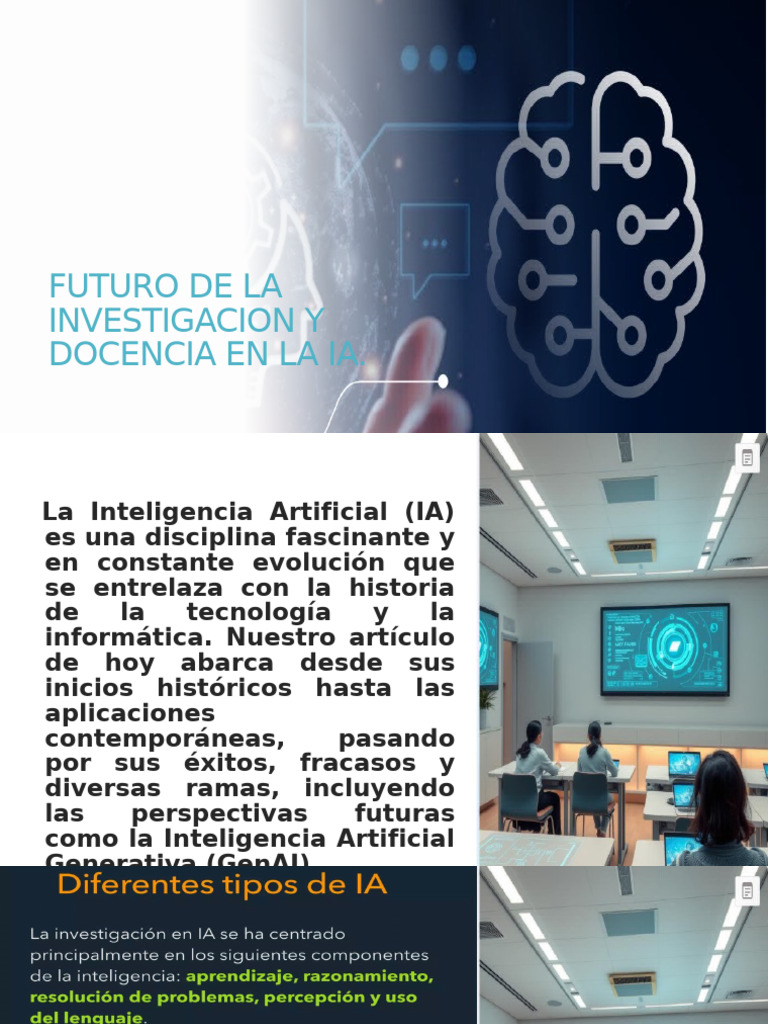 Ia - Investigacion - Docencia en La Inteligencia Artificial | PDF
